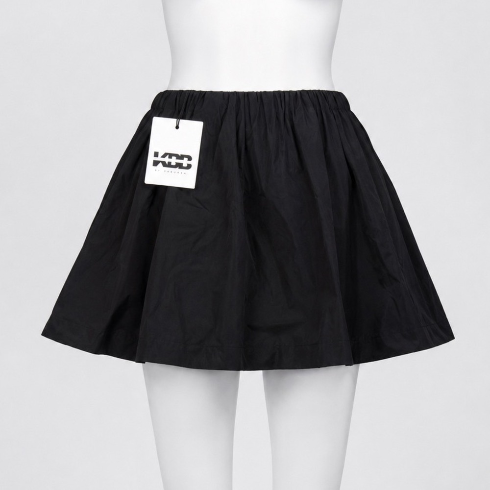 KBB by Kahlana Black Bubble Mini Skirt Recycled Polyester Medium New with tags